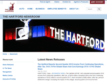 Tablet Screenshot of newsroom.thehartford.com